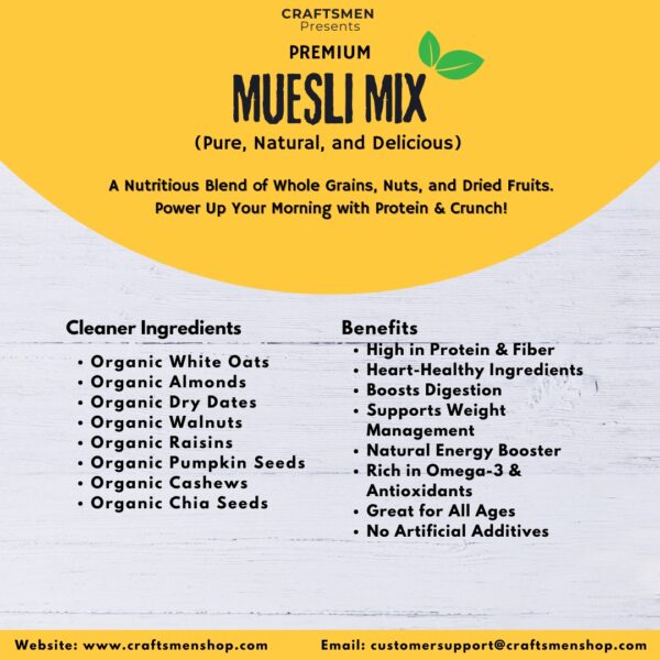 Premium Muesli Mix – High Protein, Fiber-Rich & 100% Natural - Image 2