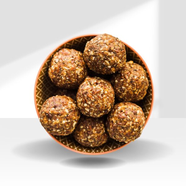 Homemade Date Energy Balls with Nuts - Healthy Natural Snack